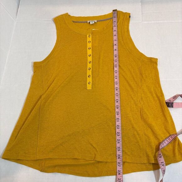 Sundance Benita Henley Tank NEW Gold Flake Size XL - Picture 11 of 11
